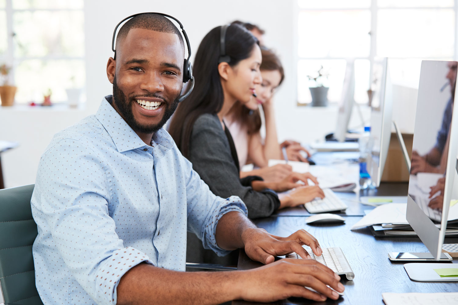 Customer service center and employees