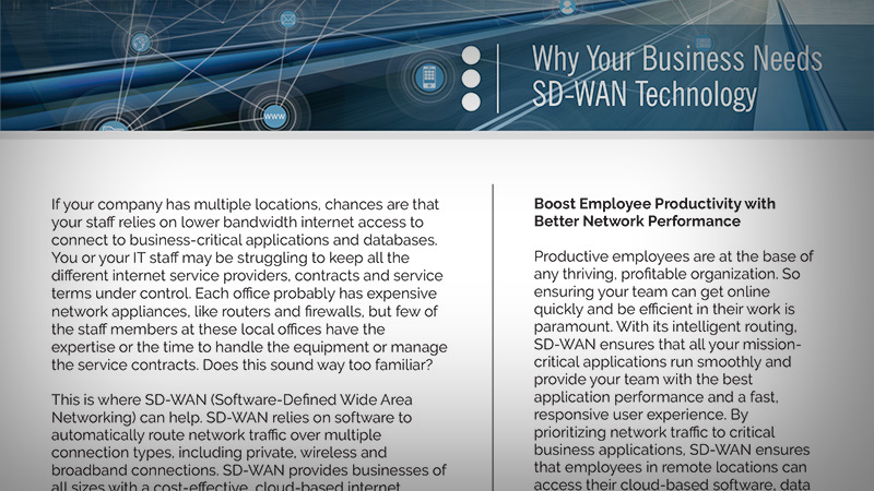 Why Your Business Needs SD-WAN Technology