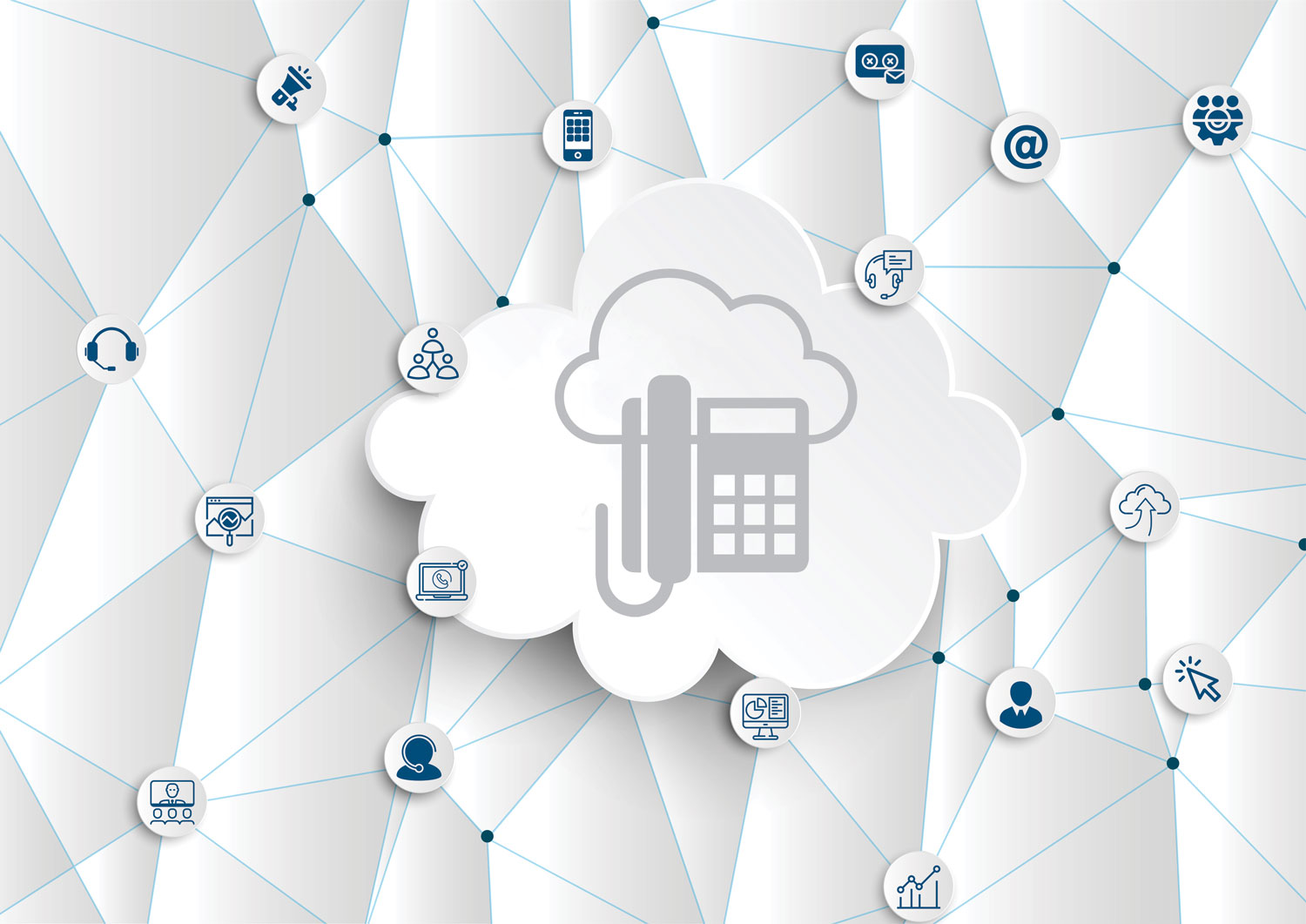 Graphic of VoIP phones