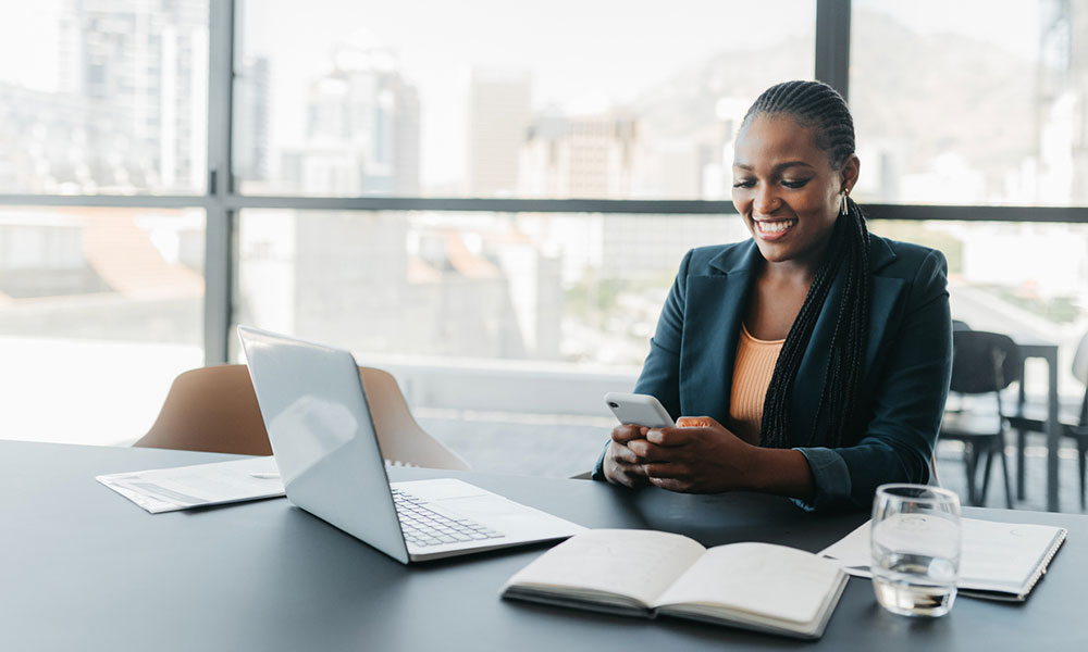 Business owner checking devices