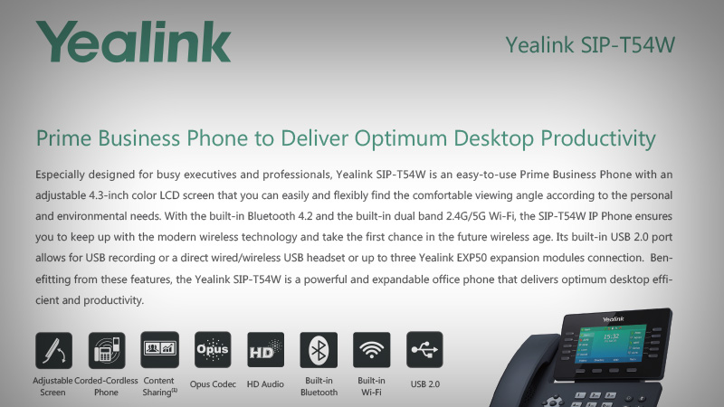 Yealink SIP T54W