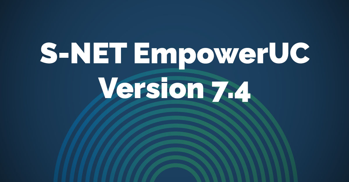 S-NET EmpowerUC Version 7.4