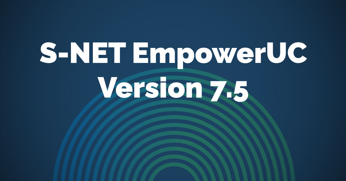 S-NET EmpowerUC Version 7.5